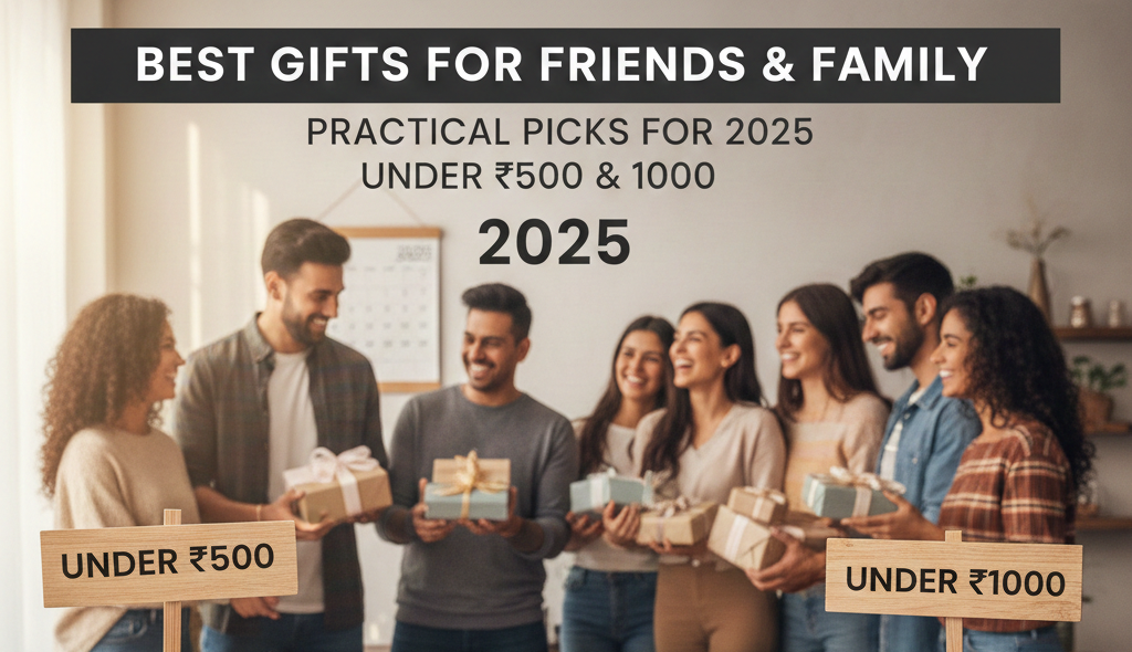 Best Gifts Under ₹500 & ₹1000 for Friends & Family – Practical Picks for 2025